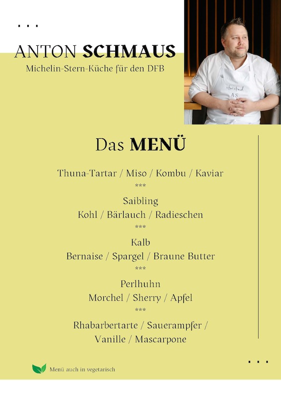 Anton Schmaus - Michelin-Stern-Küche für den DFB
